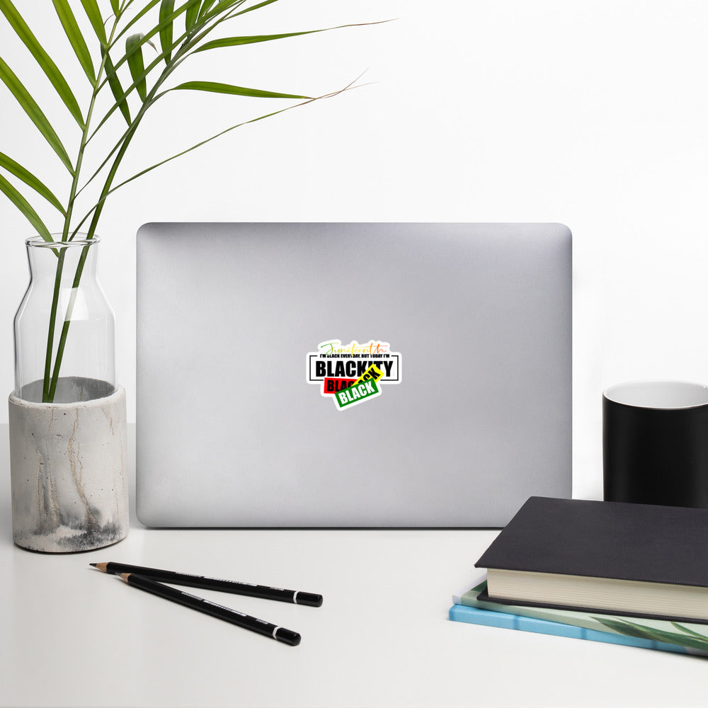 Juneteenth Black Black Bubble-free Stickers