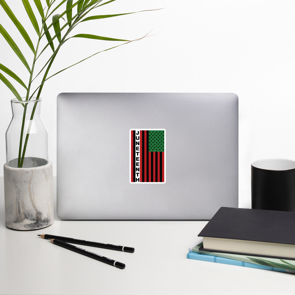 Juneteenth Flag Bubble-free Stickers