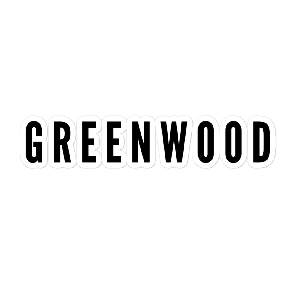 Greenwood Bubble-free Stickers