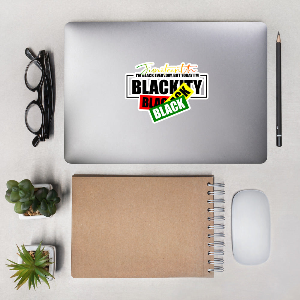 Juneteenth Black Black Bubble-free Stickers