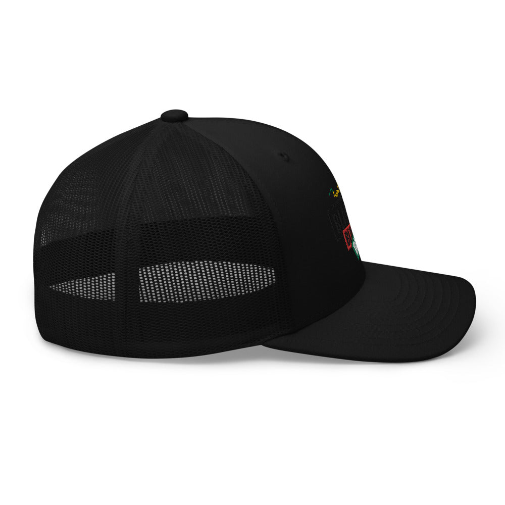 Juneteenth Black Black Trucker Hat