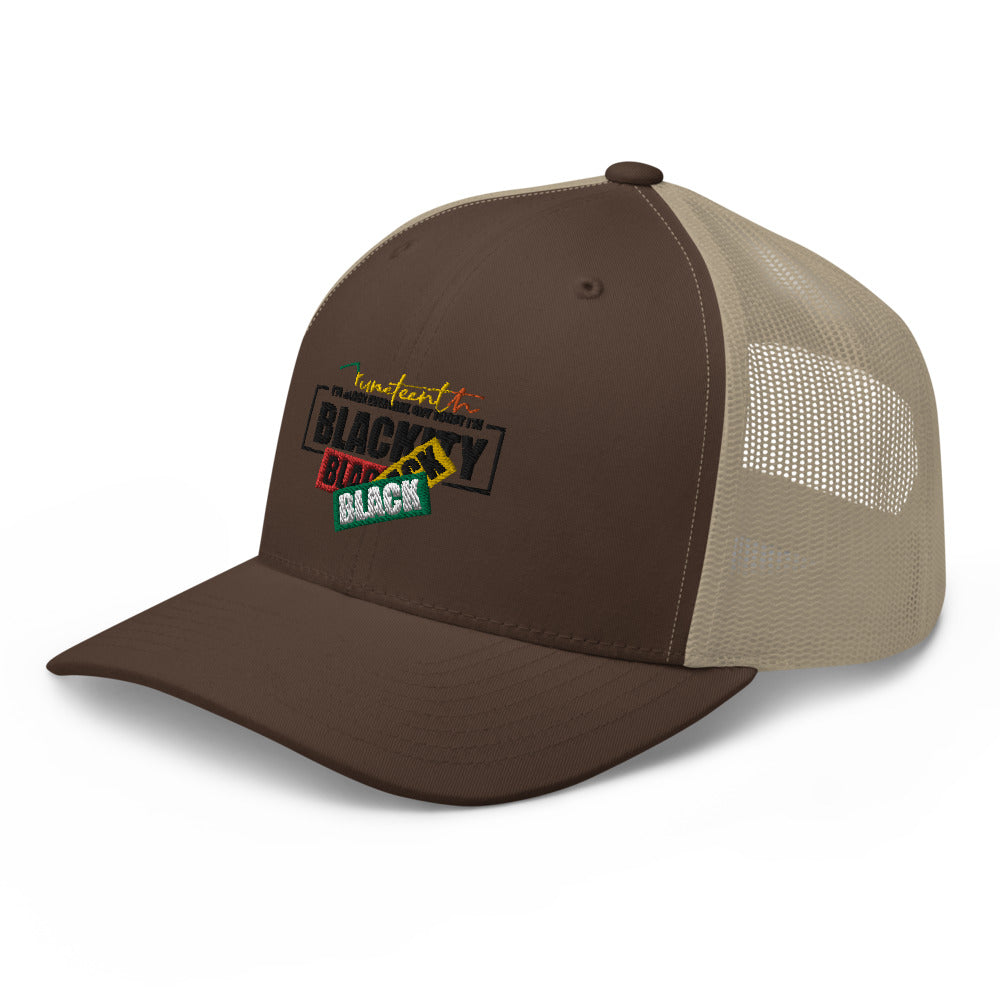 Juneteenth Black Black Trucker Hat
