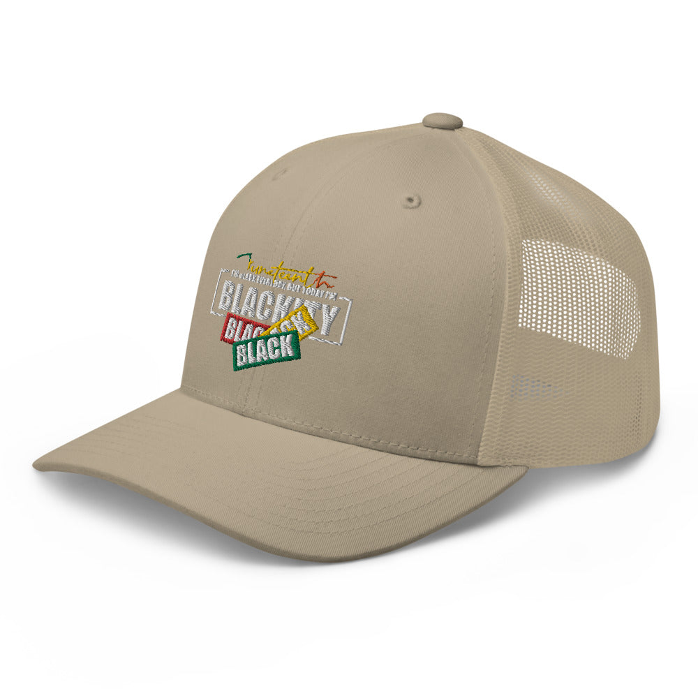 Juneteenth Black Black Trucker Hat