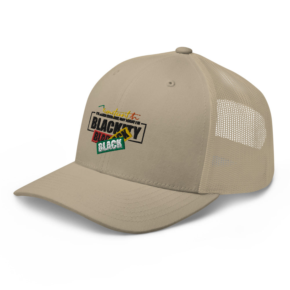 Juneteenth Black Black Trucker Hat