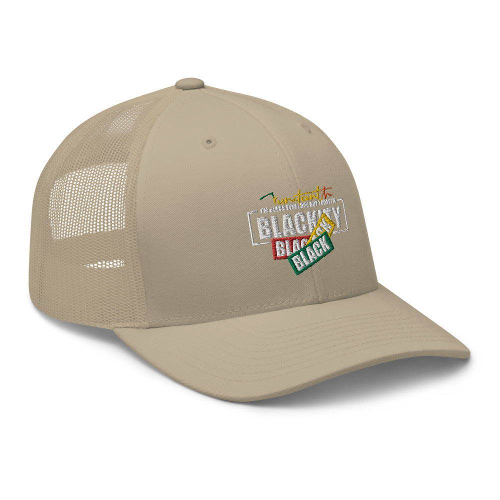 Juneteenth Black Black Trucker Hat