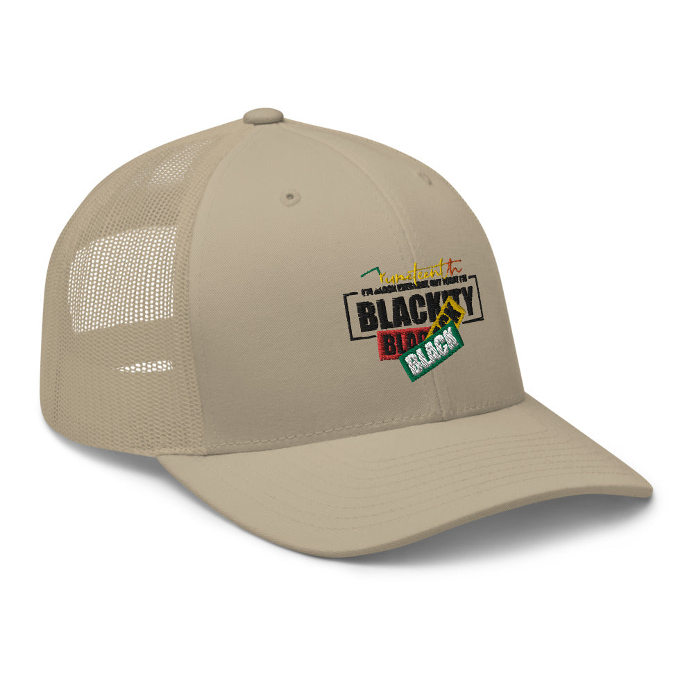 Juneteenth Black Black Trucker Hat