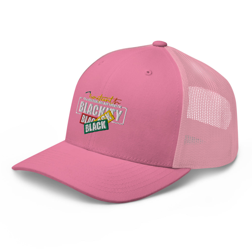 Juneteenth Black Black Trucker Hat