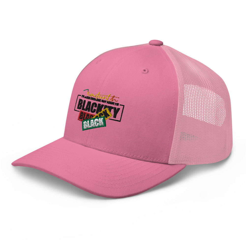 Juneteenth Black Black Trucker Hat