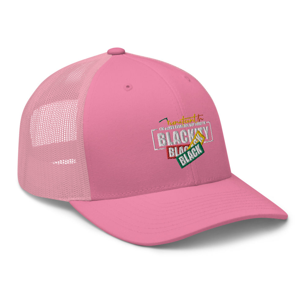 Juneteenth Black Black Trucker Hat