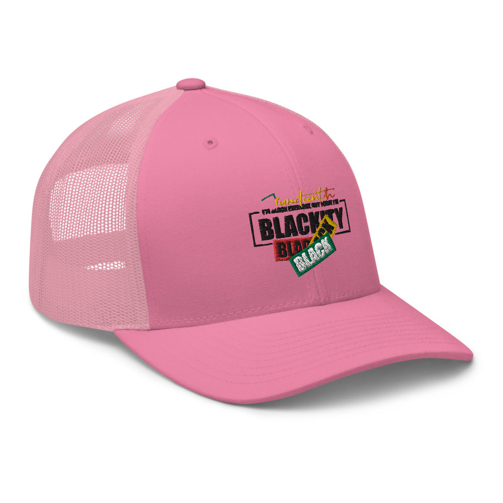 Juneteenth Black Black Trucker Hat
