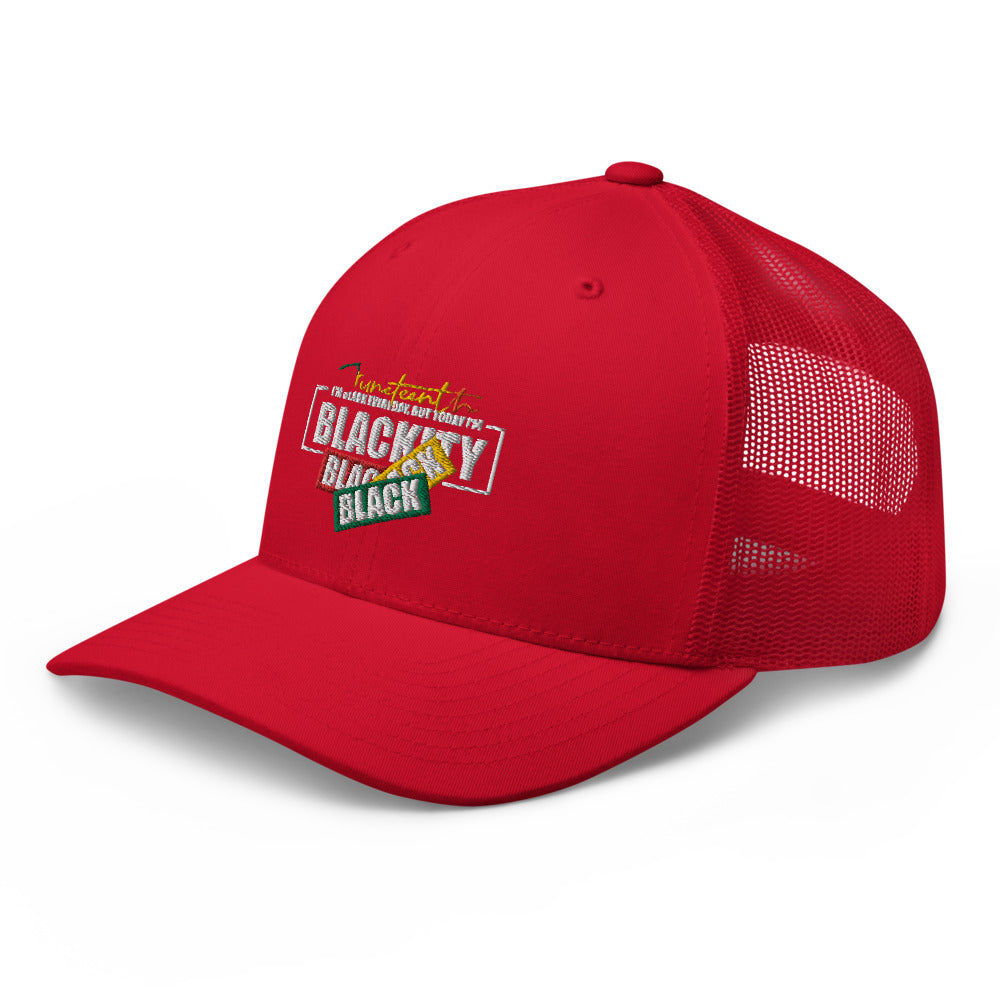 Juneteenth Black Black Trucker Hat