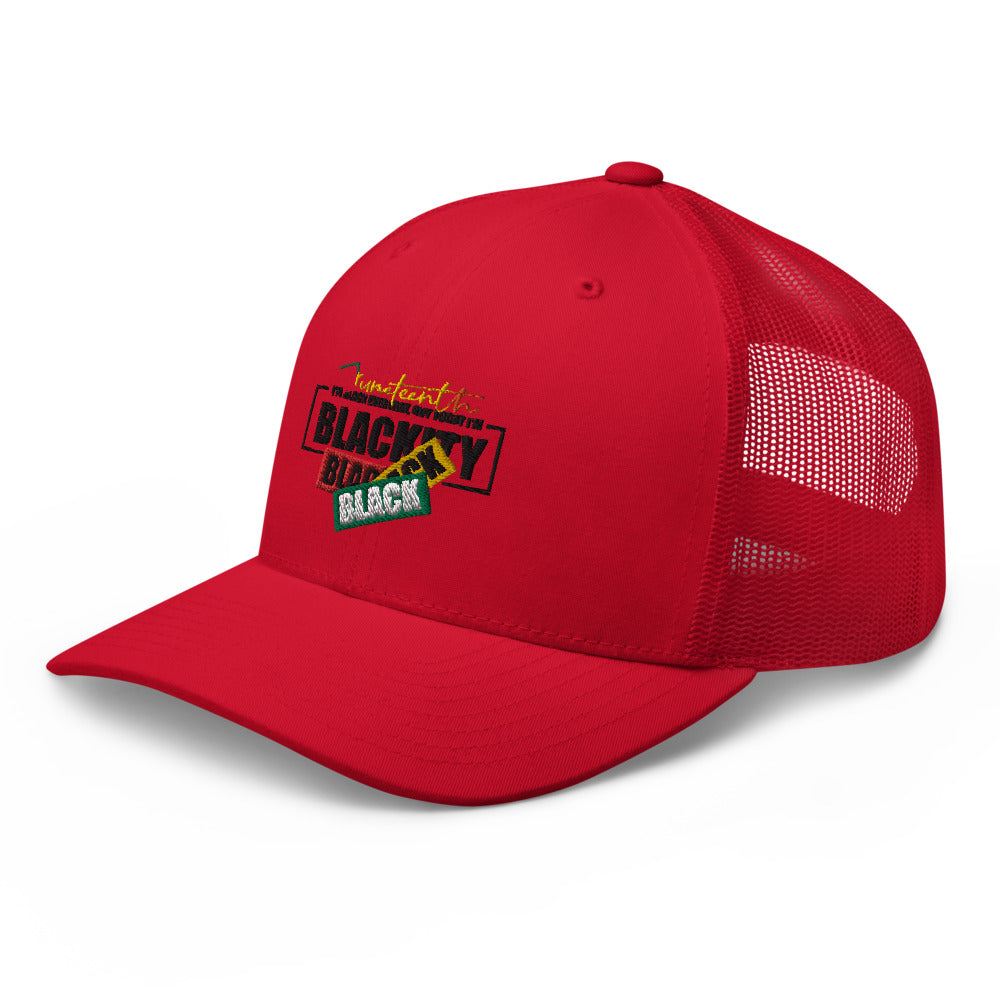 Juneteenth Black Black Trucker Hat