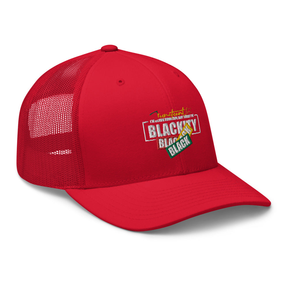 Juneteenth Black Black Trucker Hat