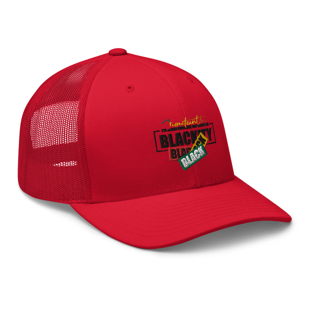 Juneteenth Black Black Trucker Hat