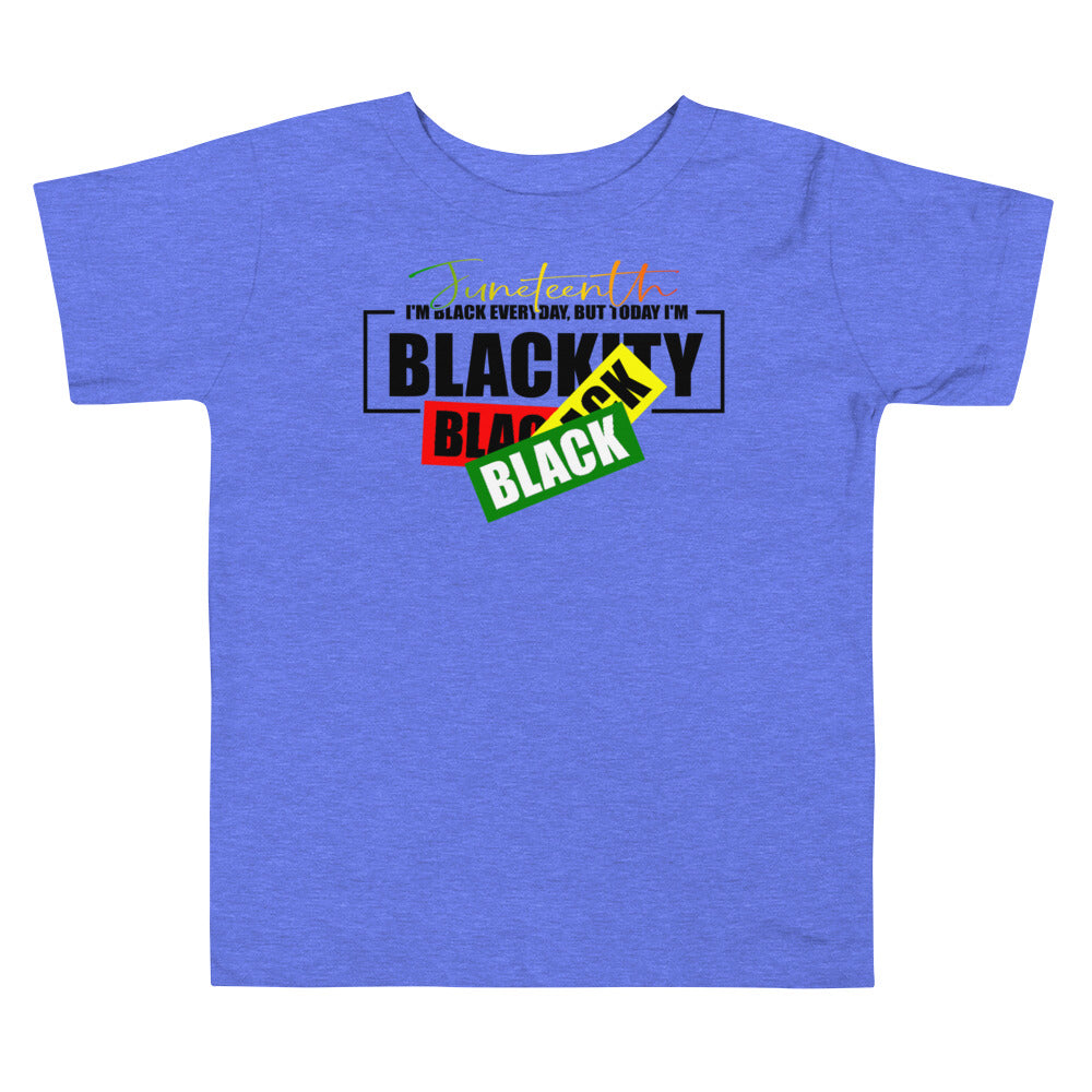 Juneteenth Black Black Premium Soft Unisex Toddler Tee