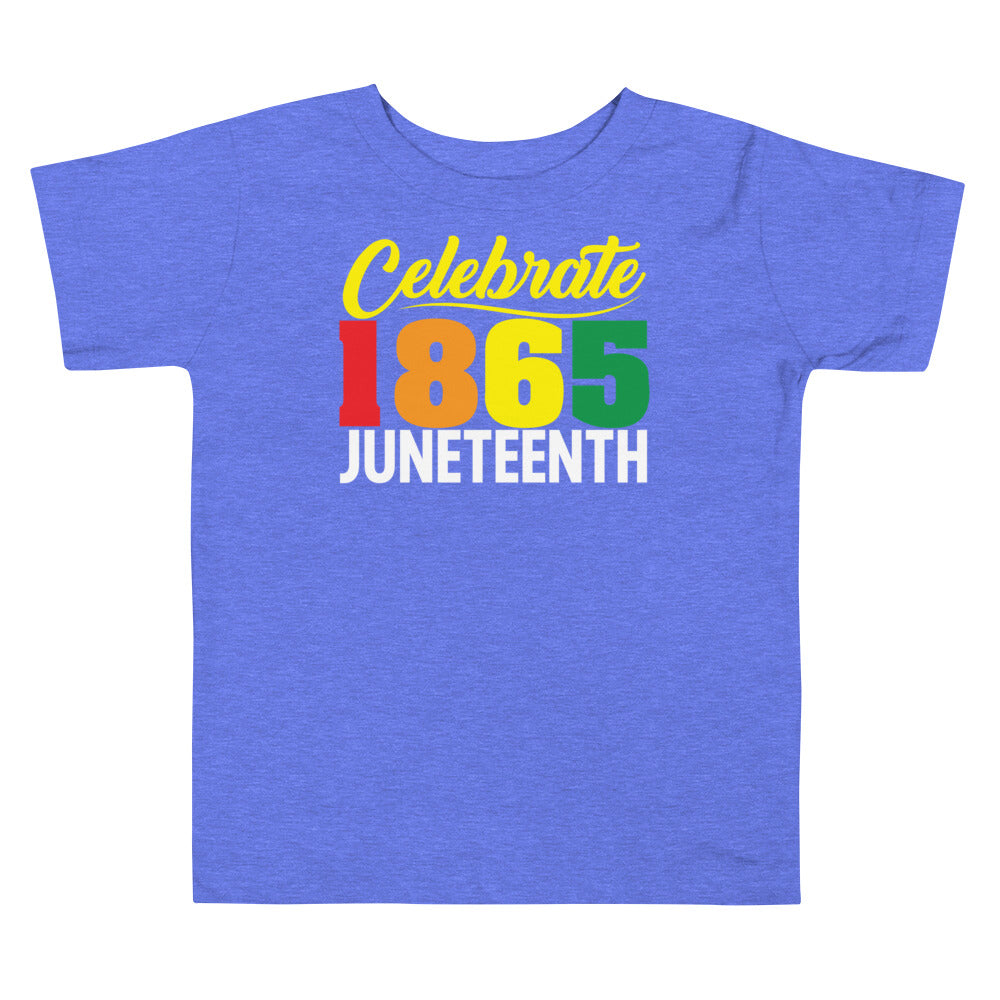 Celebrate 1865 Juneteenth Premium Soft Toddler Tee