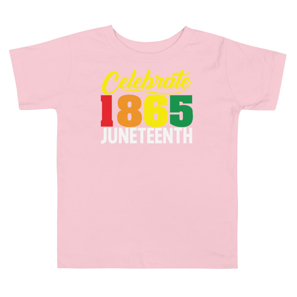 Celebrate 1865 Juneteenth Premium Soft Toddler Tee