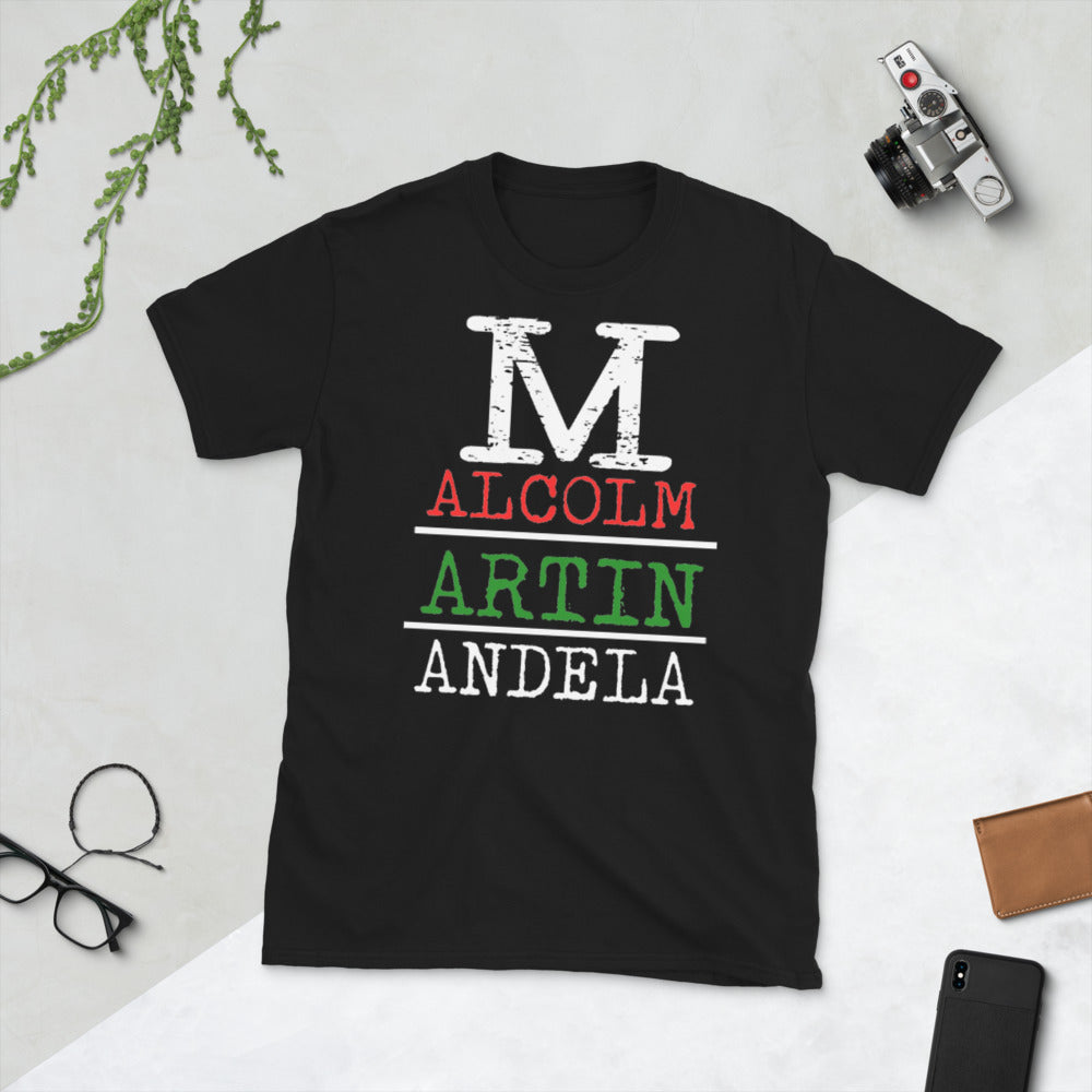 Malcolm Martin Mandela Softstyle Unisex Tee