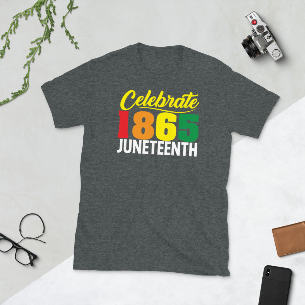 Celebrate 1865 Juneteenth Softstyle Unisex Tee