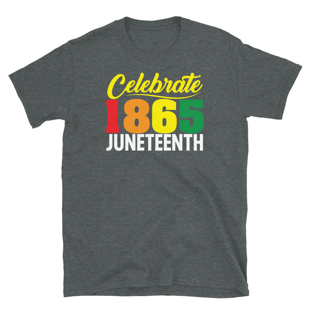Celebrate 1865 Juneteenth Softstyle Unisex Tee