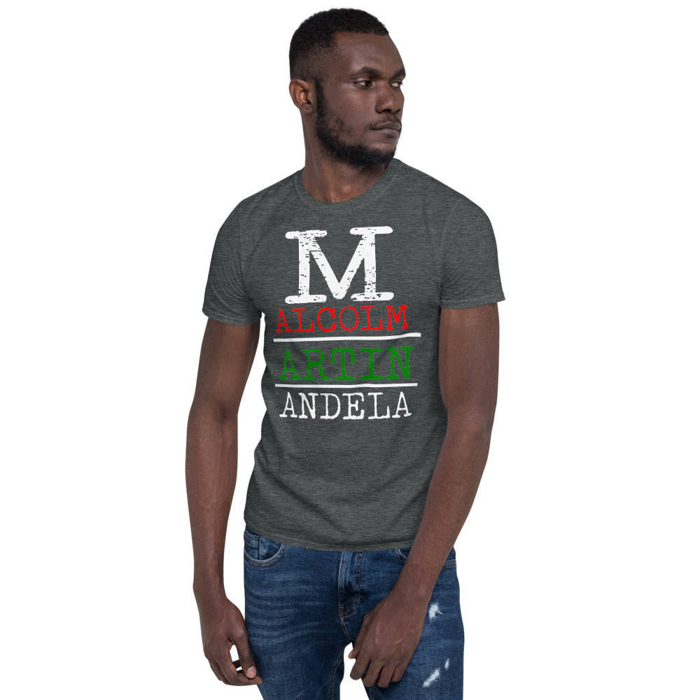 Malcolm Martin Mandela Softstyle Unisex Tee