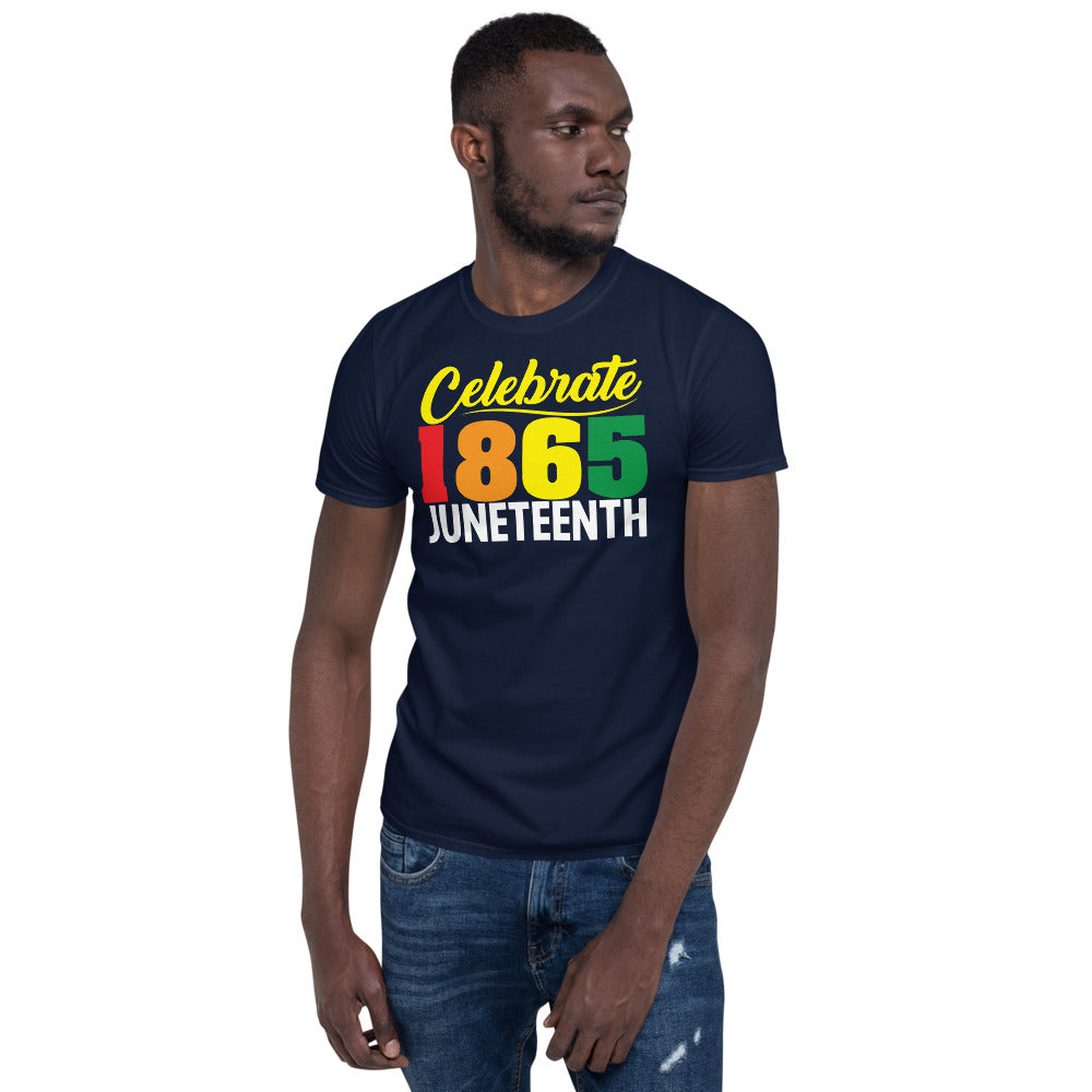 Celebrate 1865 Juneteenth Softstyle Unisex Tee