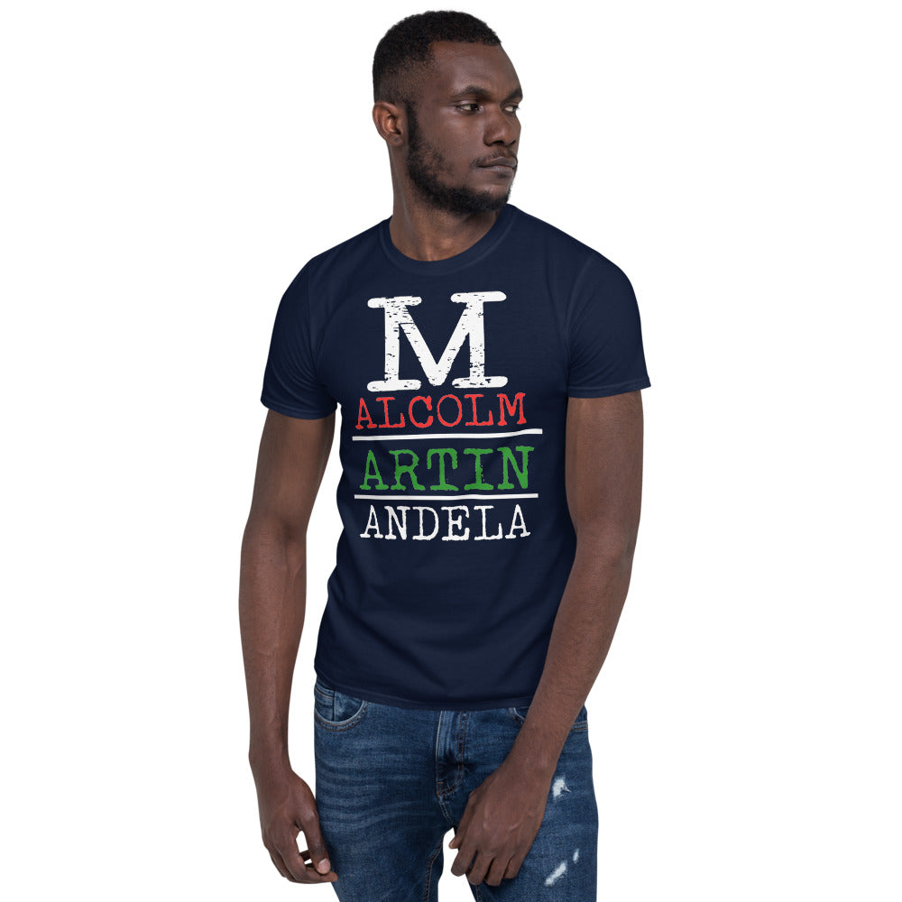 Malcolm Martin Mandela Softstyle Unisex Tee