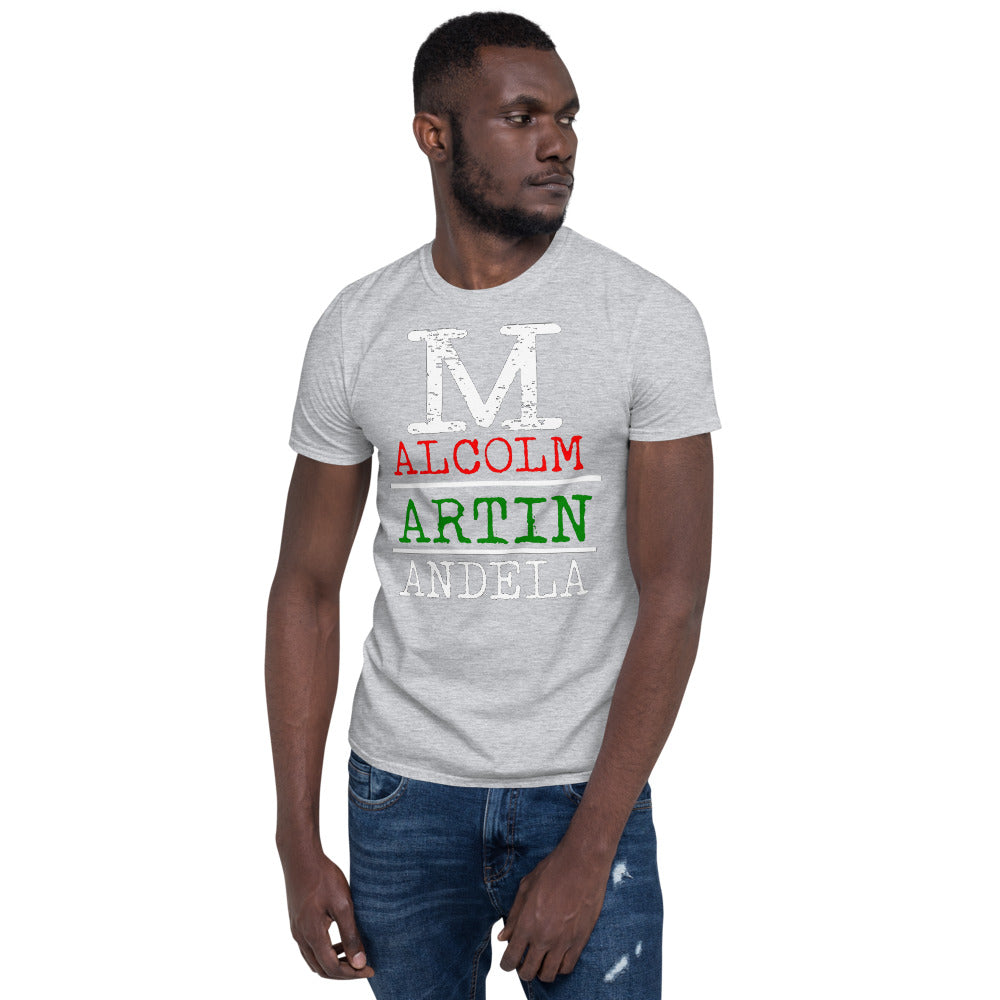 Malcolm Martin Mandela Softstyle Unisex Tee