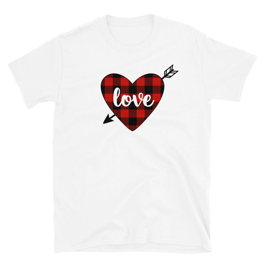 Plaid Heart Softstyle Unisex Tee