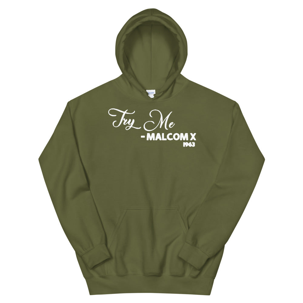Try Me Malcolm X 1963 Adult Unisex Hoodie