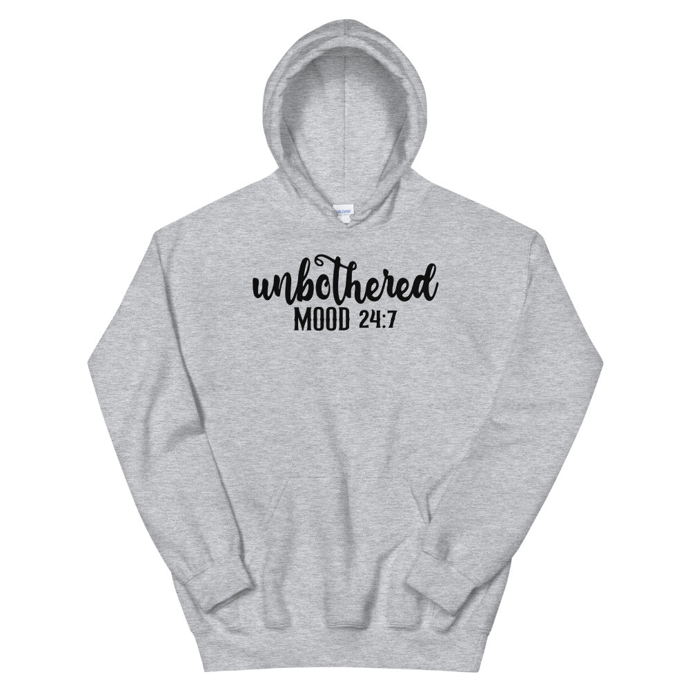Unbothered 24:7 Adult Unisex Hoodie