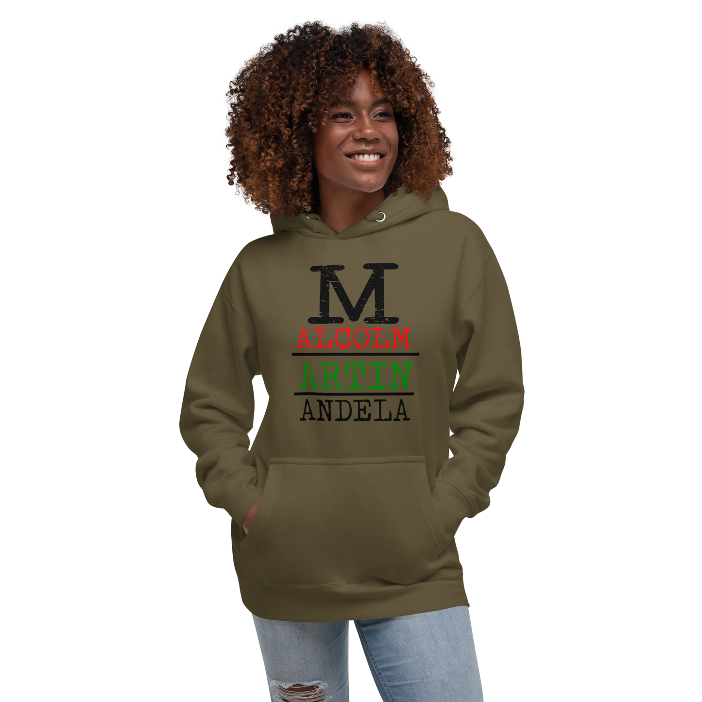 Malcolm Martin Mandela Premium Soft Unisex Adult Hoodie