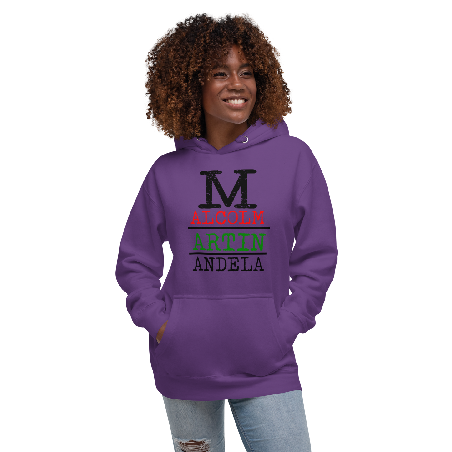 Malcolm Martin Mandela Premium Soft Unisex Adult Hoodie