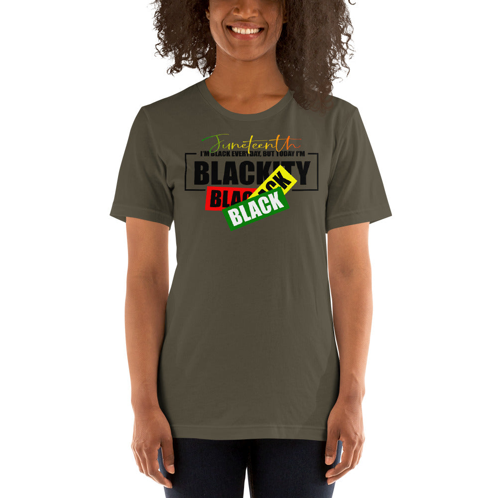 Juneteenth Black Black Premium Soft Unisex Tee