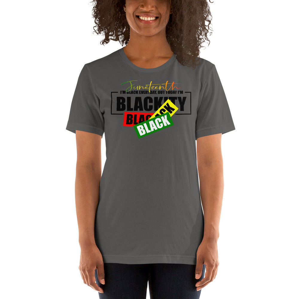 Juneteenth Black Black Premium Soft Unisex Tee