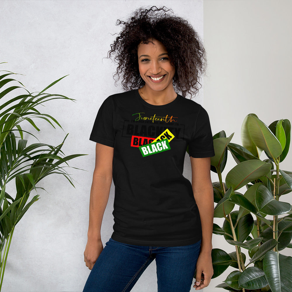 Juneteenth Black Black Premium Soft Unisex Tee