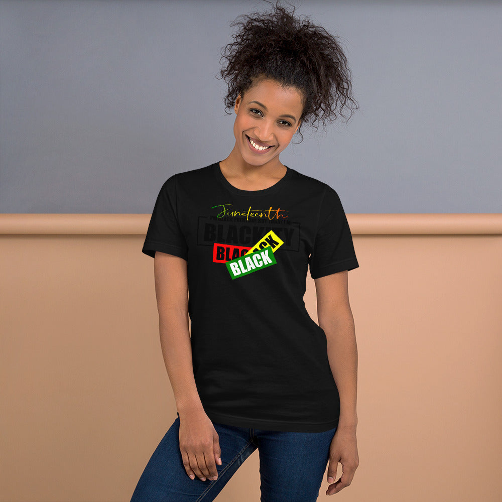 Juneteenth Black Black Premium Soft Unisex Tee