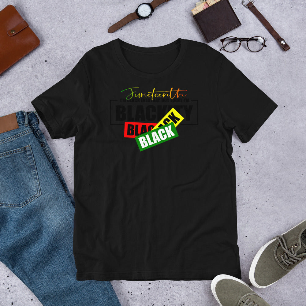Juneteenth Black Black Premium Soft Unisex Tee