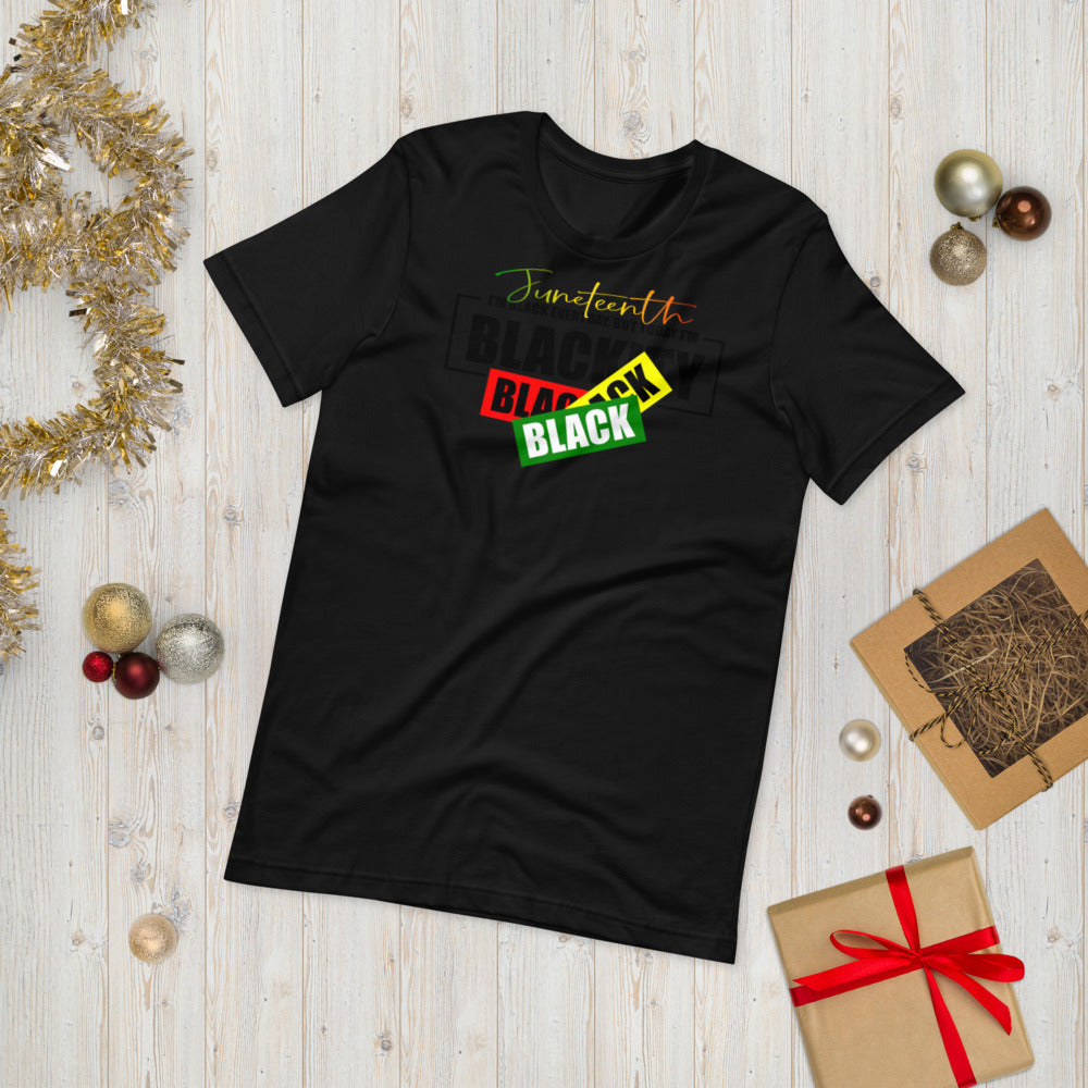 Juneteenth Black Black Premium Soft Unisex Tee