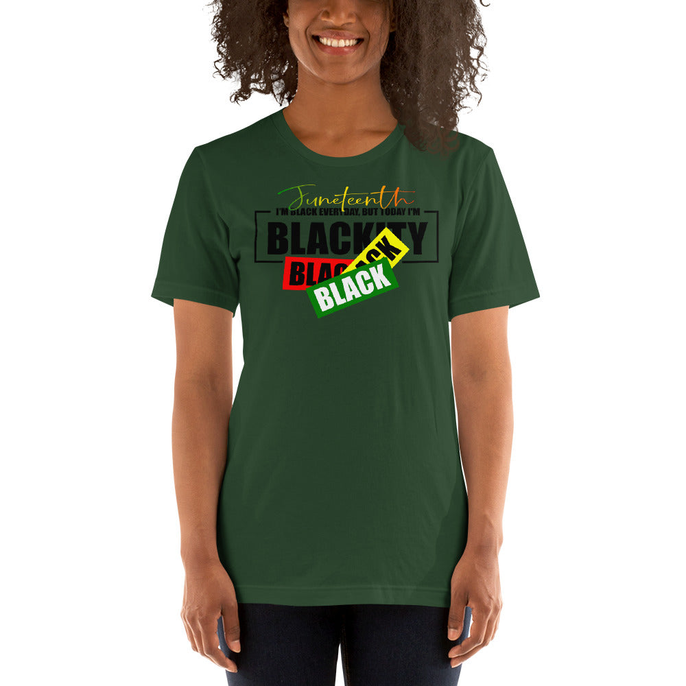 Juneteenth Black Black Premium Soft Unisex Tee