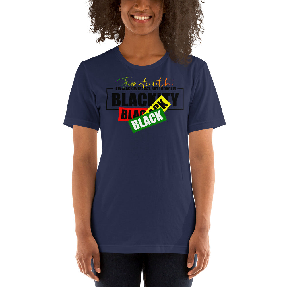 Juneteenth Black Black Premium Soft Unisex Tee