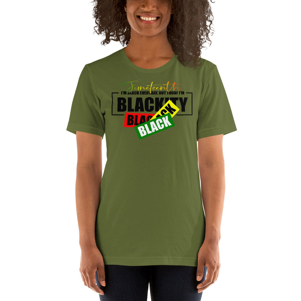 Juneteenth Black Black Premium Soft Unisex Tee
