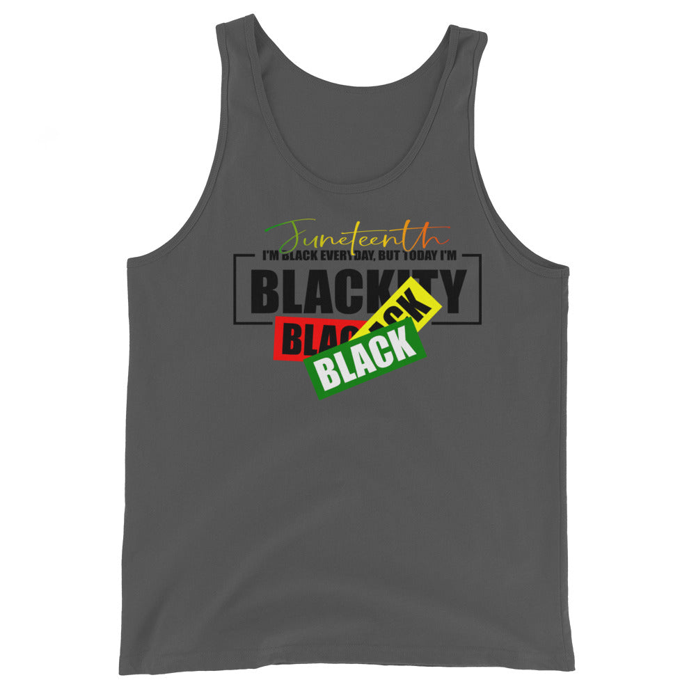 Juneteenth Black Black Premium Unisex Tank Top