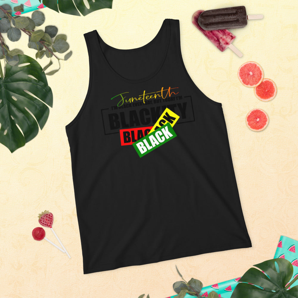 Juneteenth Black Black Premium Unisex Tank Top