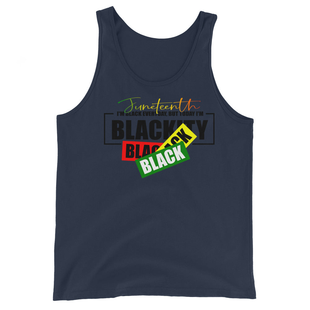 Juneteenth Black Black Premium Unisex Tank Top