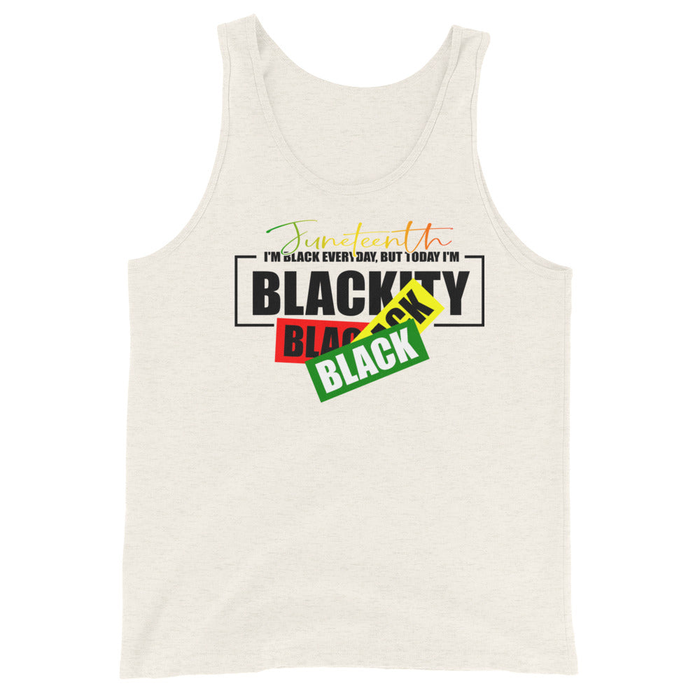 Juneteenth Black Black Premium Unisex Tank Top