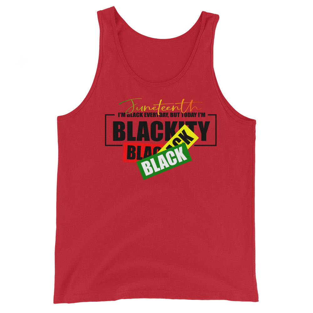 Juneteenth Black Black Premium Unisex Tank Top