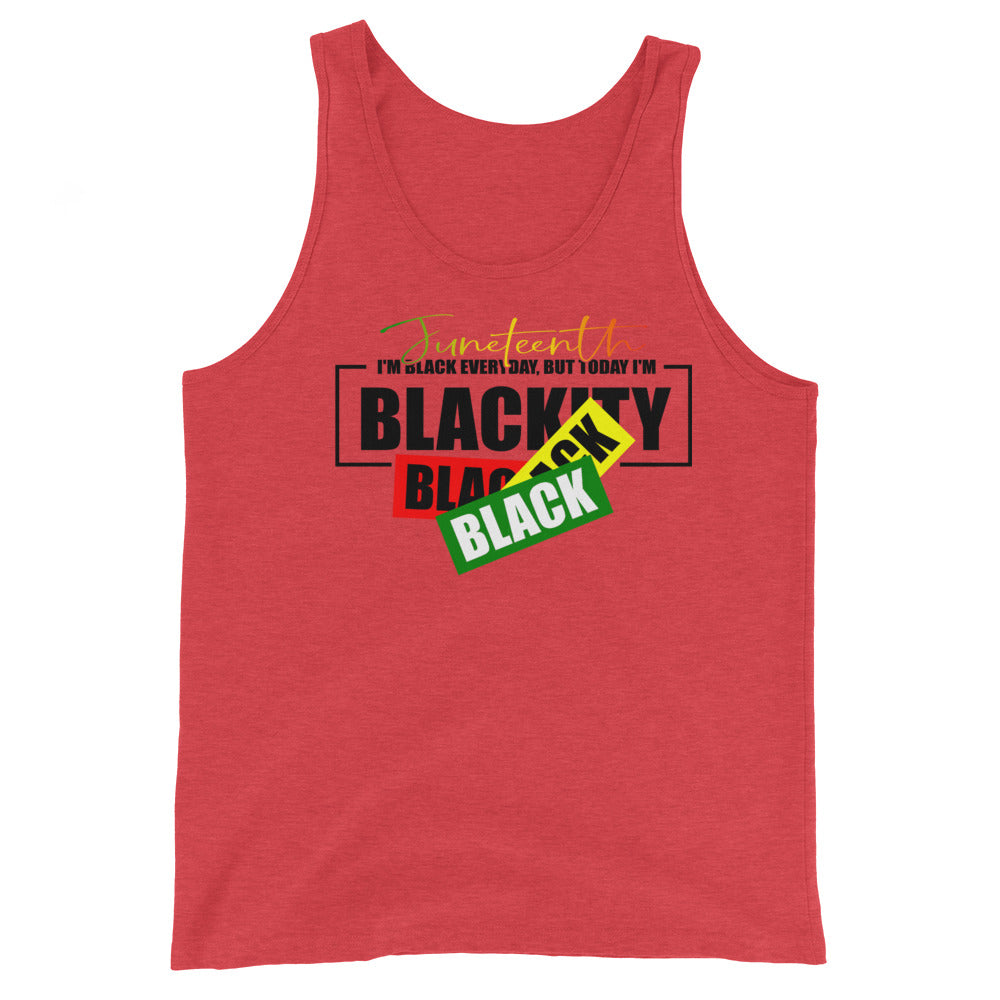 Juneteenth Black Black Premium Unisex Tank Top