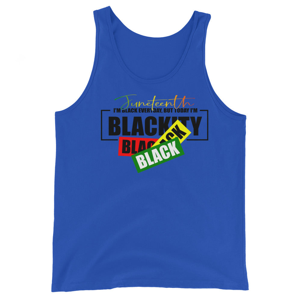 Juneteenth Black Black Premium Unisex Tank Top