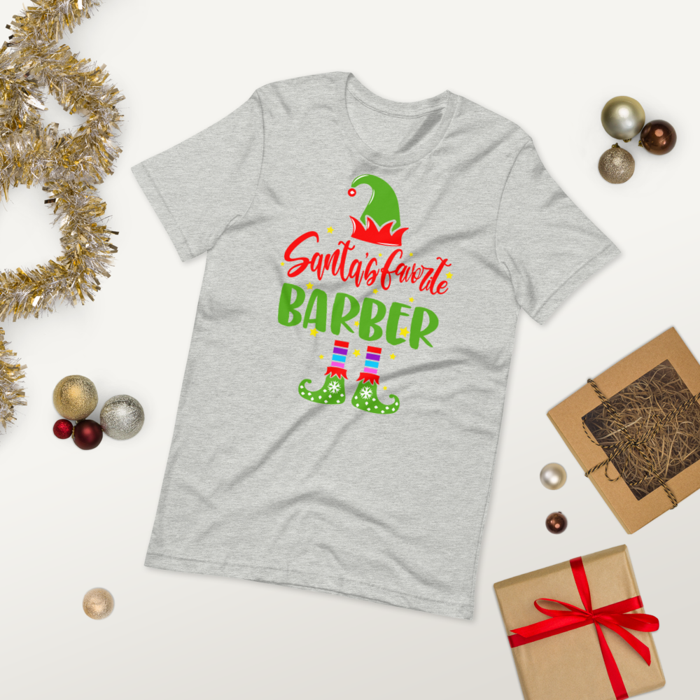 Santa's Favorite Barber Premium Soft Unisex Tee